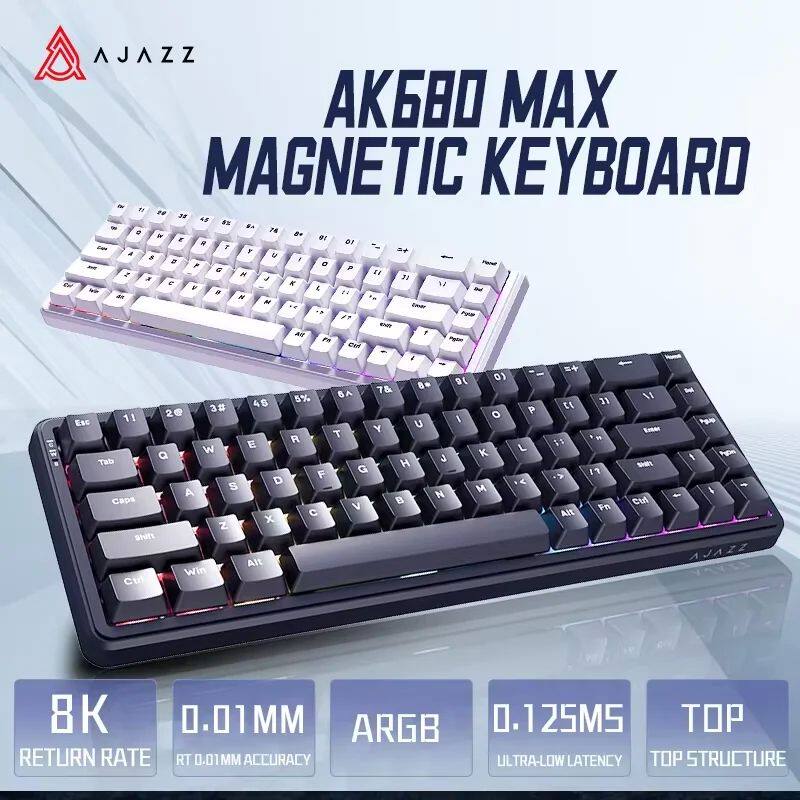 Gaming Keyboard Hall Effect Switches - AJAZZ AK680 MAX/V2 Mechanical Keyboard HE