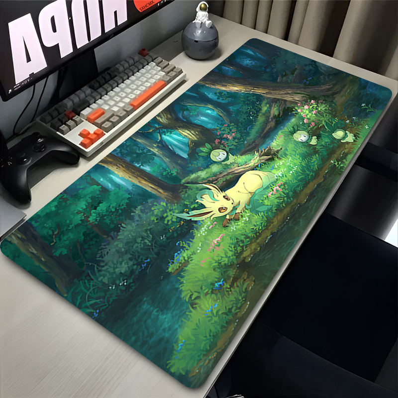 Gaming Keyboard Easy To Clean - Mouse Pad Gamer P-pokemon Leafeon Large
