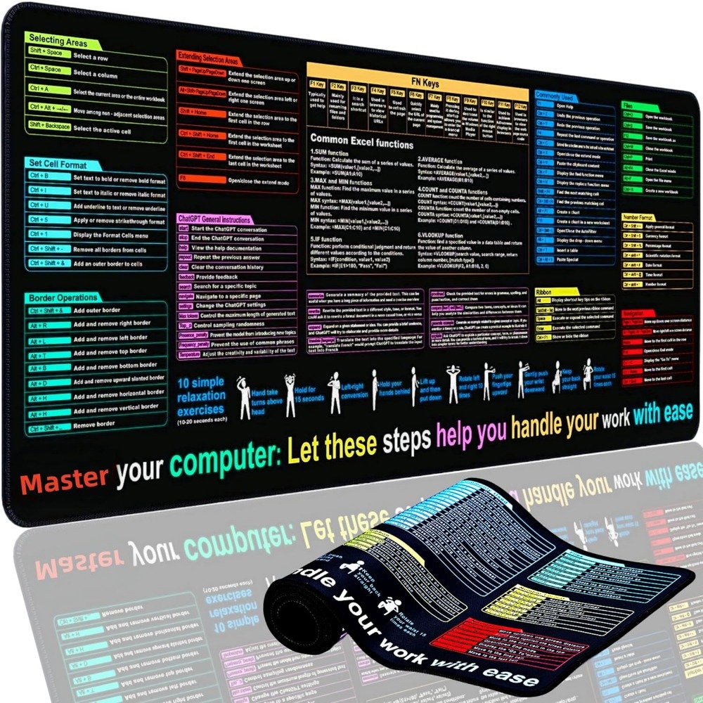 XL Excel Formulas and Shortcut - Gaming Keyboard Mouse review and price