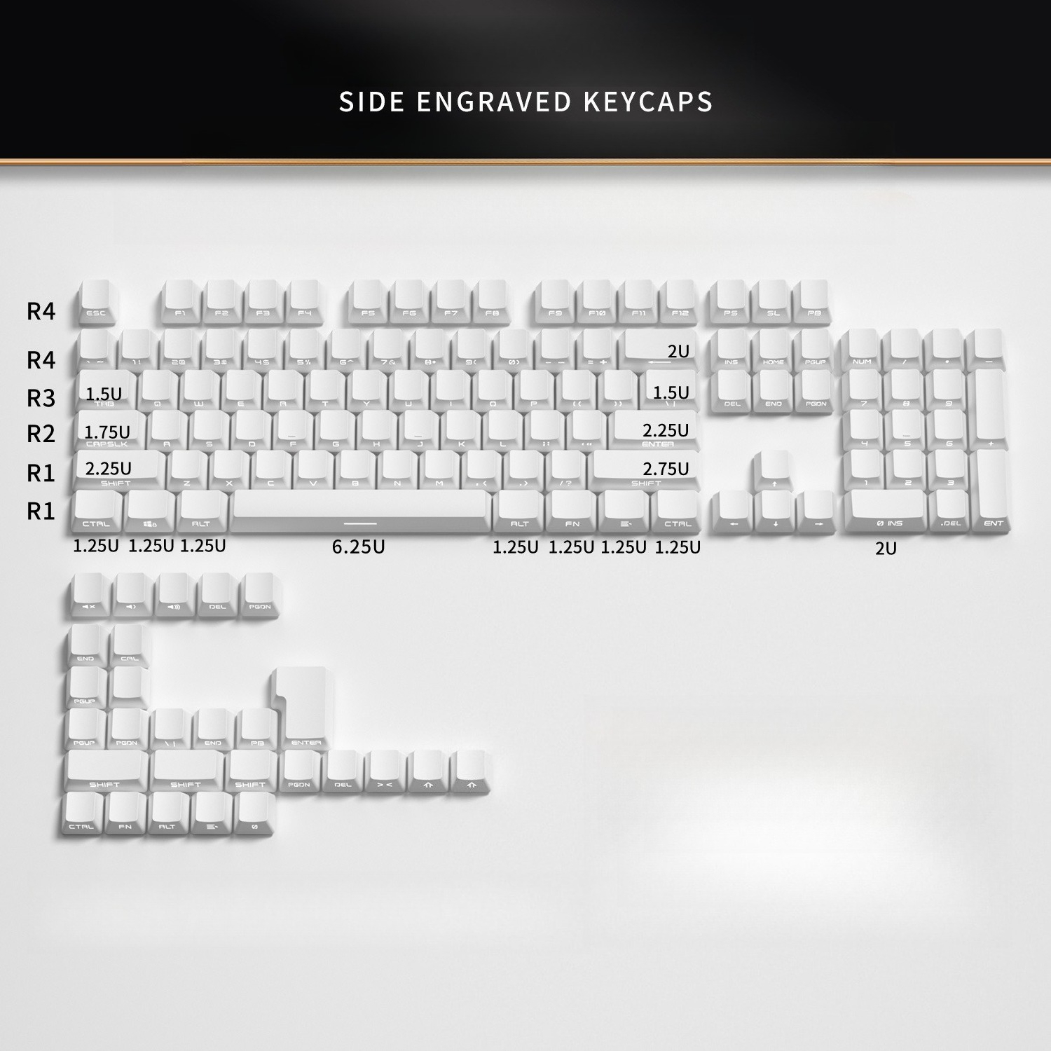 134 Keys Double Shot PBT Keyca - Keyboard Gaming Black review and price