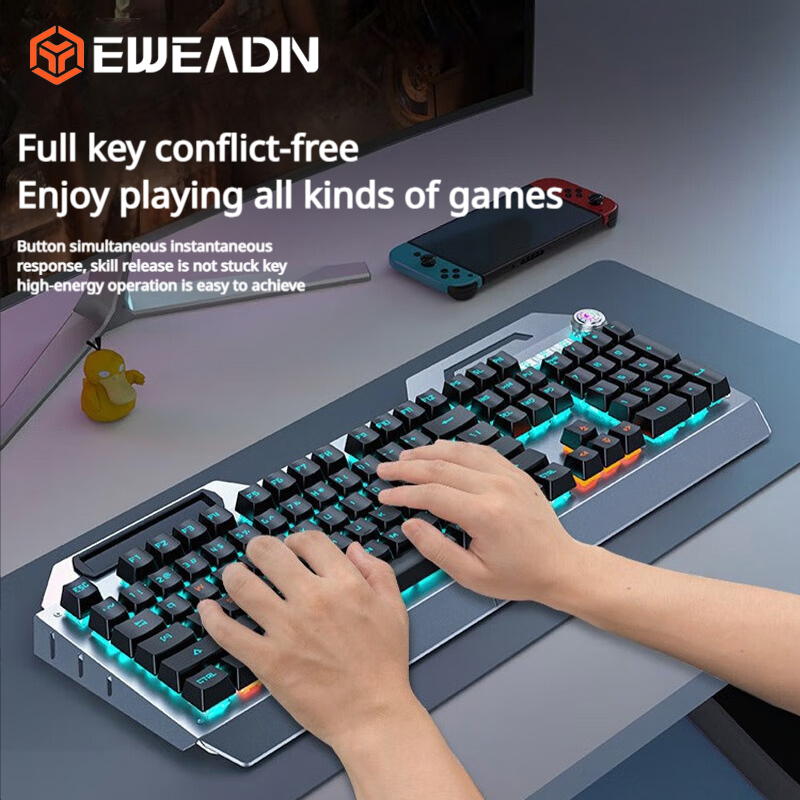 EWEADN TK900 Mechanical Keyboa - Keyboard Gaming Blue Switch review and price