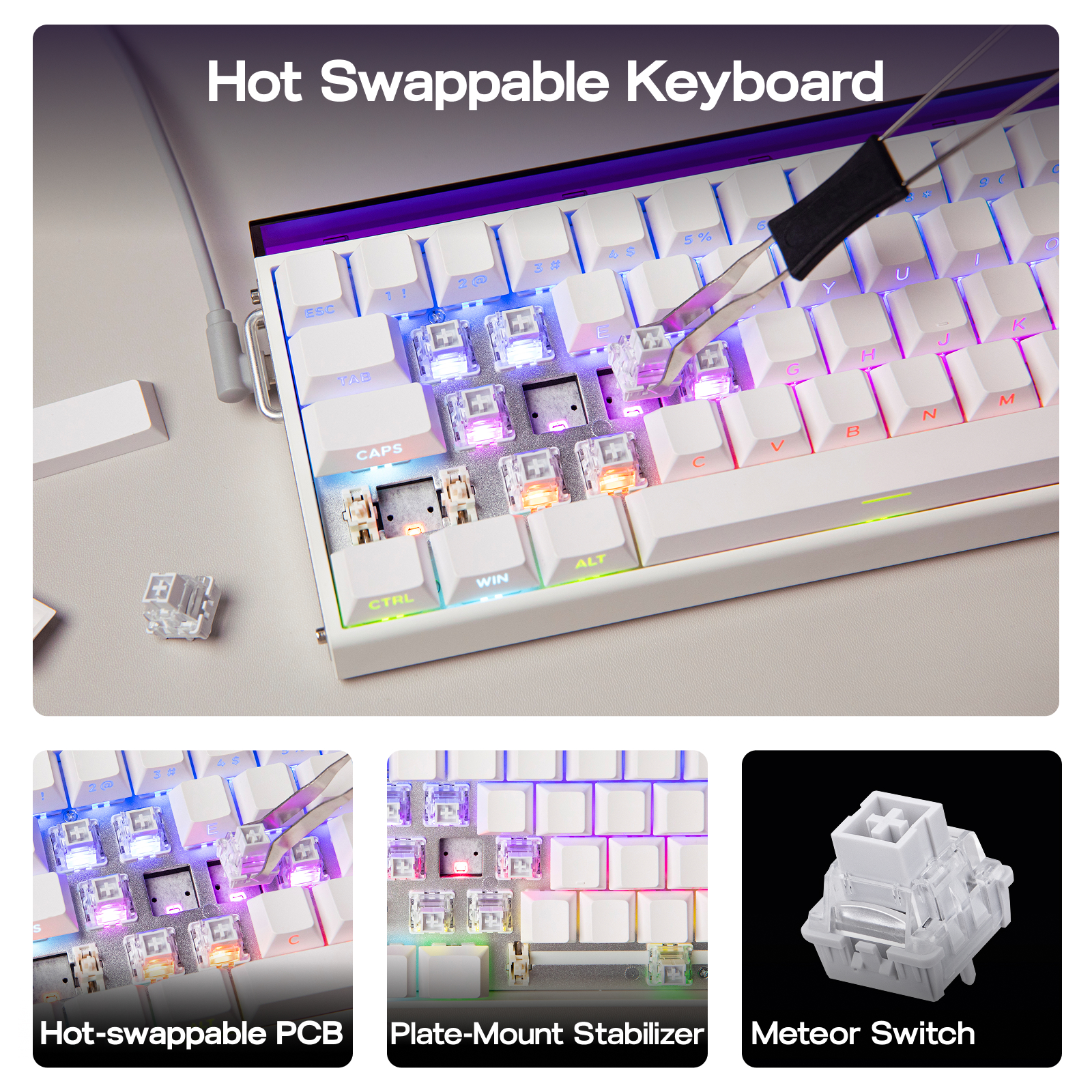 AULA Hero68 HE 65% ANSI QWERTY - Gaming Keyboard Hall Effect Switches review and price