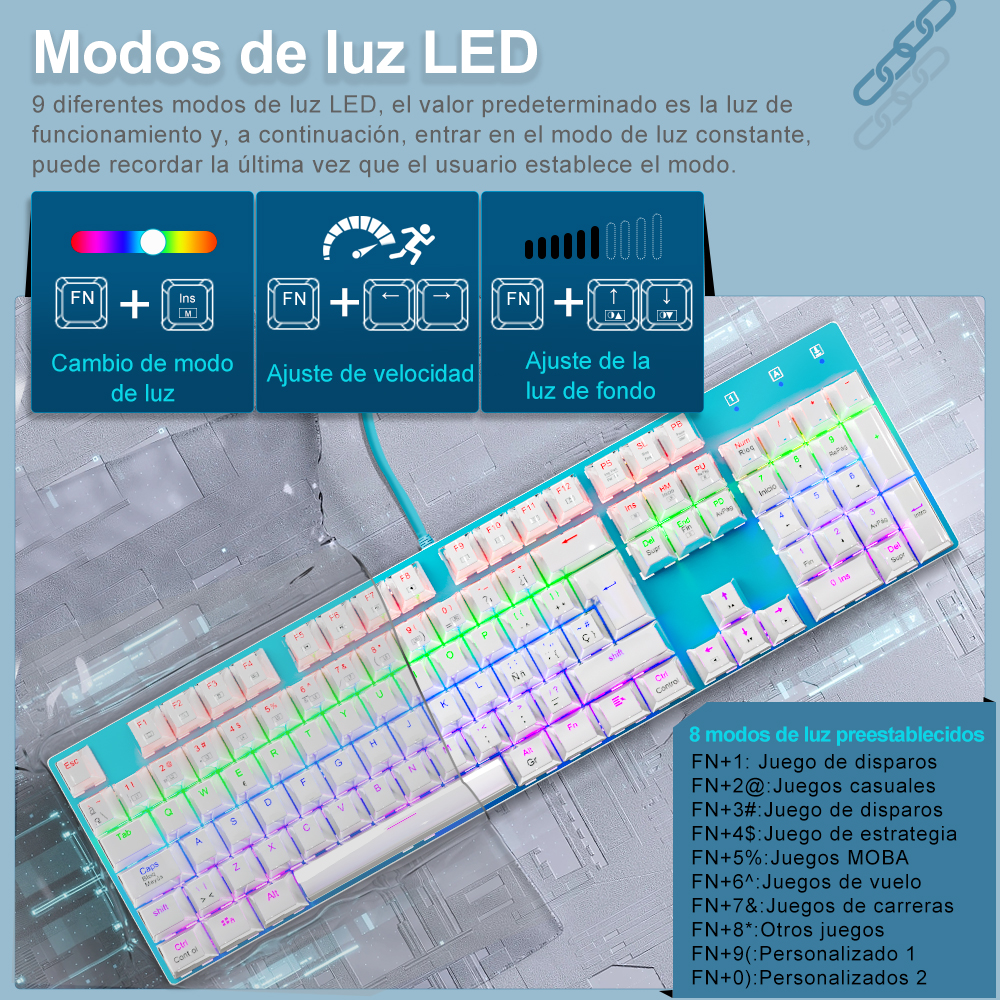 E-YOOSO Z88 Rainbow FALCON USB - Keyboard Gaming Blue Switch review and price
