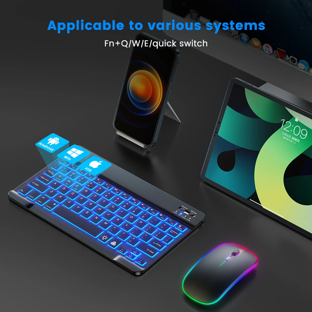 READ YYEAH RGB Backlit Bluetoo - Gaming Keyboard And Mouse Mobile review and price