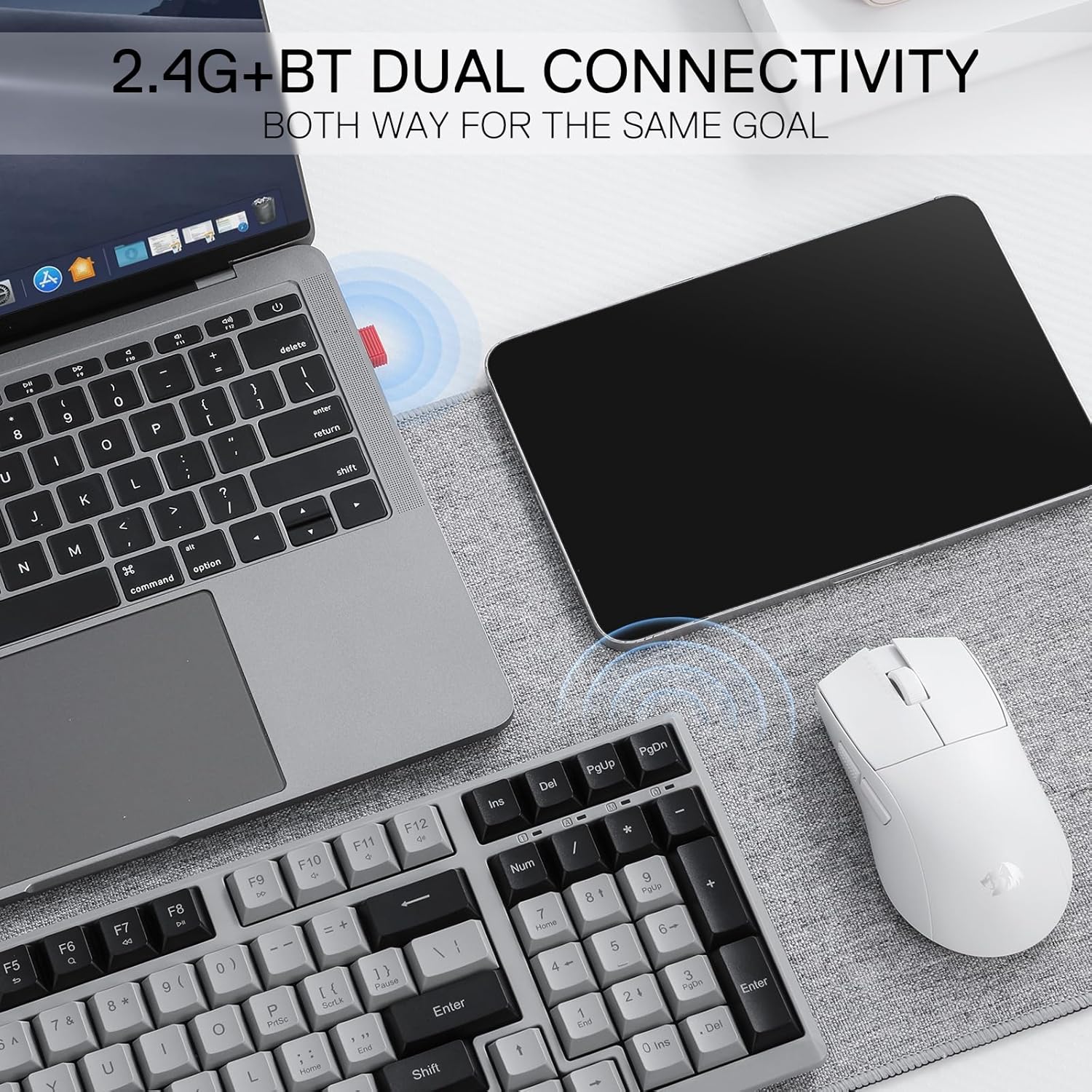 Redragon BK7114 Low-Profile 2. - Keyboard Gaming Blue Switch review and price