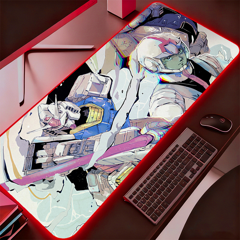 RGB Large Mouse Pad Backlight  - Gaming Keyboard And Mouse Mobile review and price