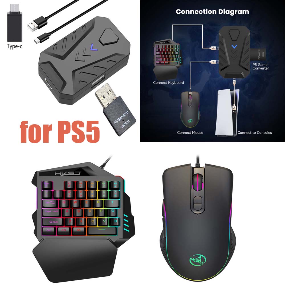 for PS5 Gaming Keyboard Mouse  - Gaming Keyboard Bundle review and price
