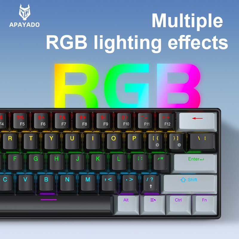 APAYADO K61 Mini Gaming Keyboa - Keyboard Gaming Blue Switch review and price