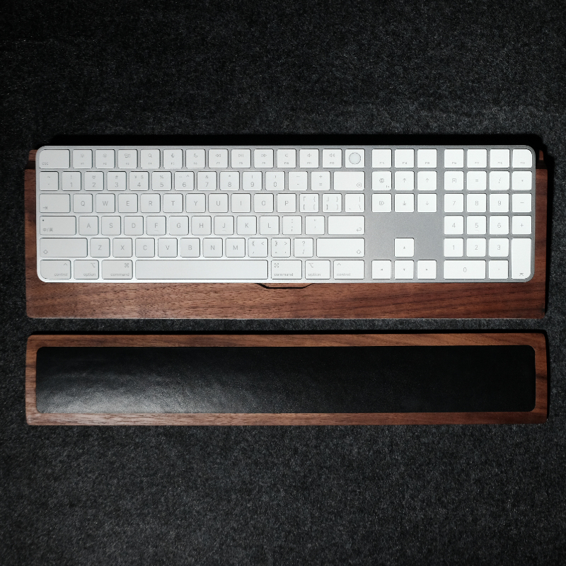 Woody Cowhide Palm Rest for Me - Keyboard Gaming Black review and price