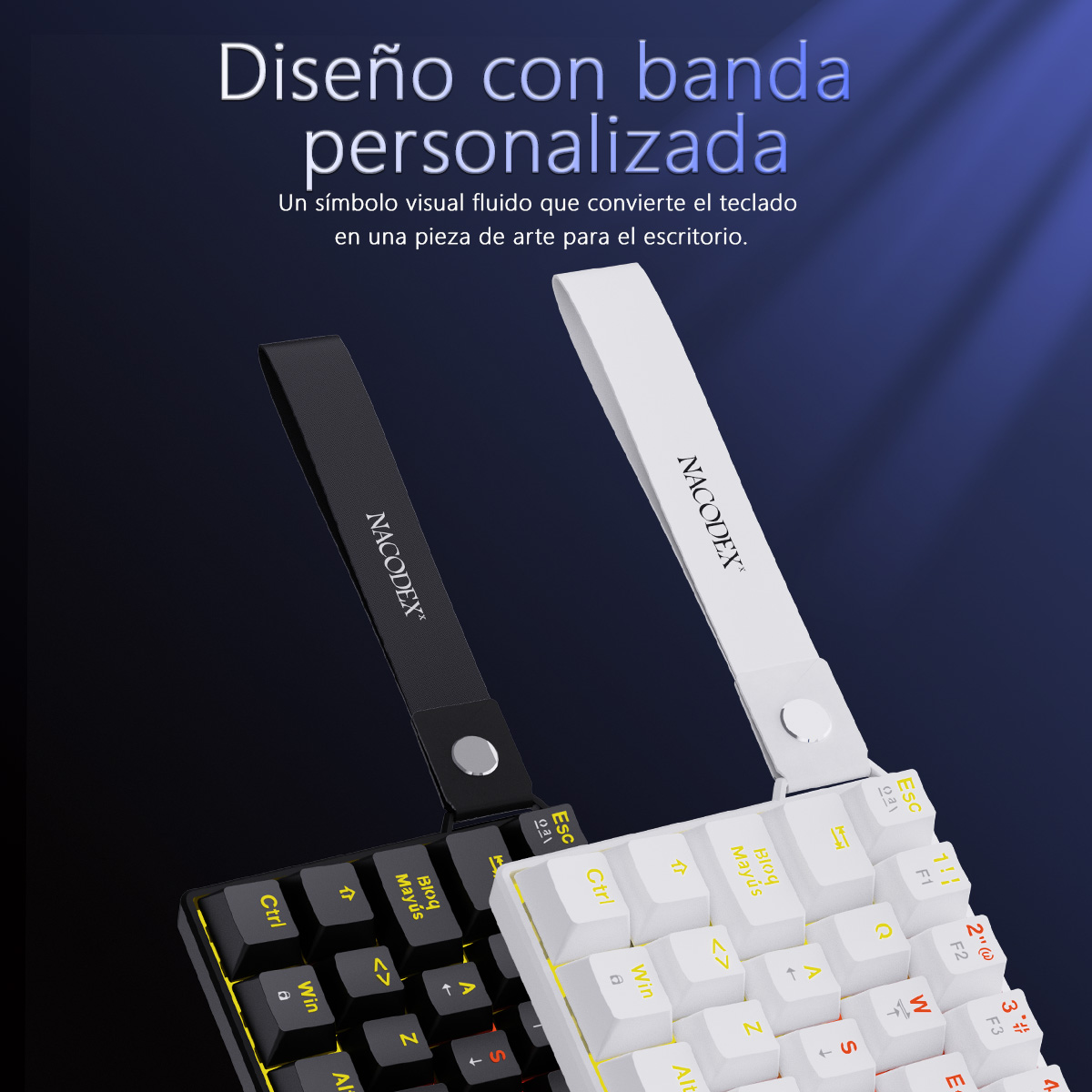 AJAZZ NK61 Spanish Layout Wire - Keyboard Gaming Blue Switch review and price