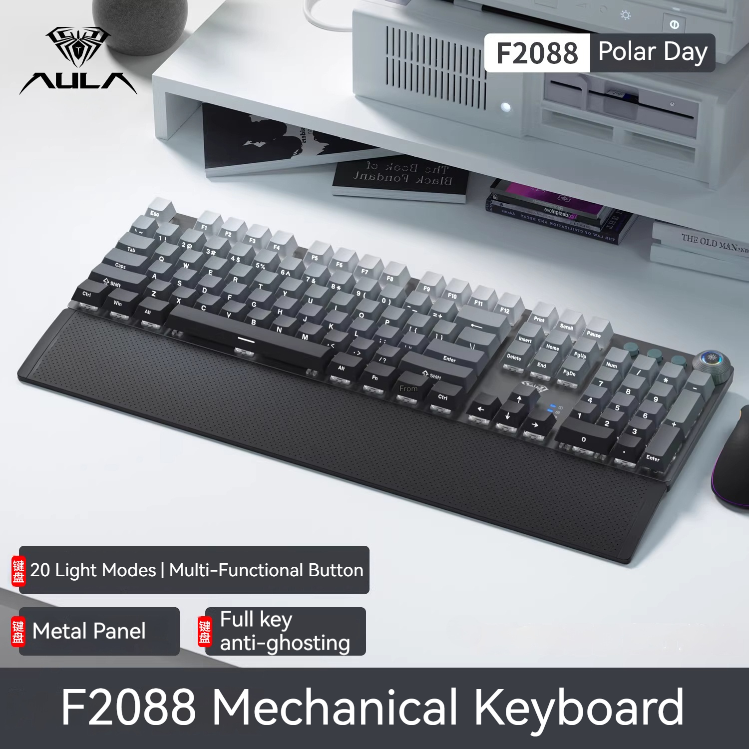 AULA F2088 Mechanical Keyboard - Keyboard Gaming Blue Switch review and price