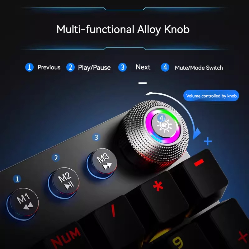 AULA F2088 Mechanical Keyboard - Keyboard Gaming Blue Switch review and price
