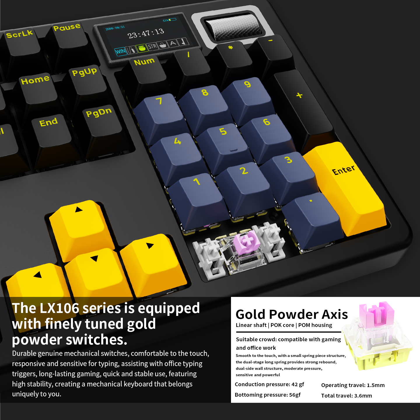 LDON LX106 Wireless Mechanical - Keyboard Gaming Blue Switch review and price