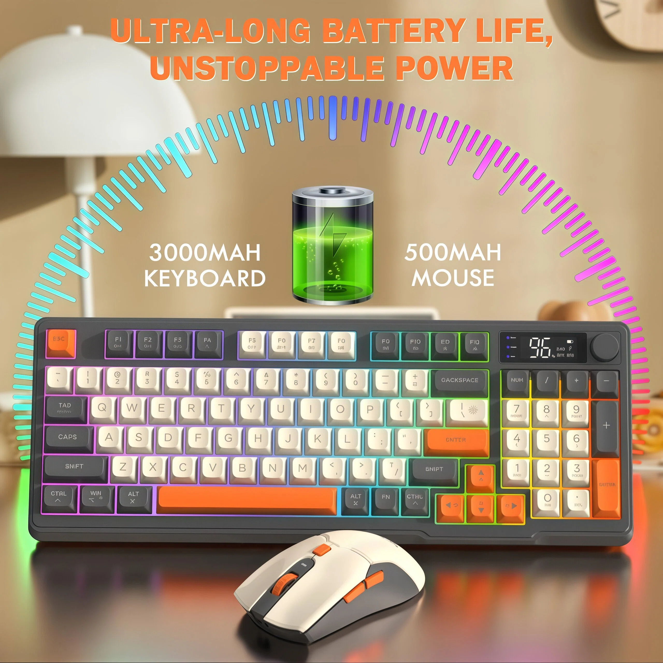 FREEWOLF T96 Wireless Keyboard - Gaming Keyboard Bundle review and price