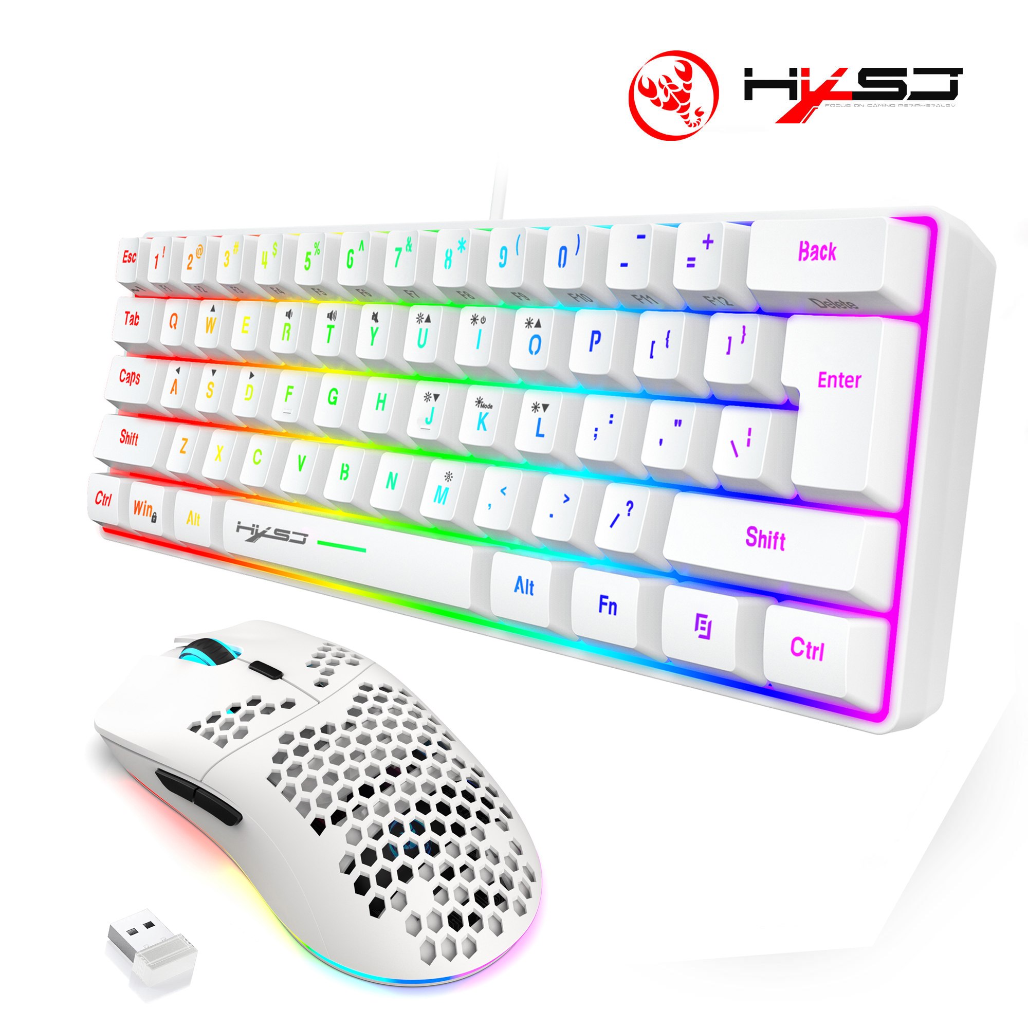 Hot sale 60% mini portable gam - Gaming Keyboard And Mouse Combo Wireless review and price