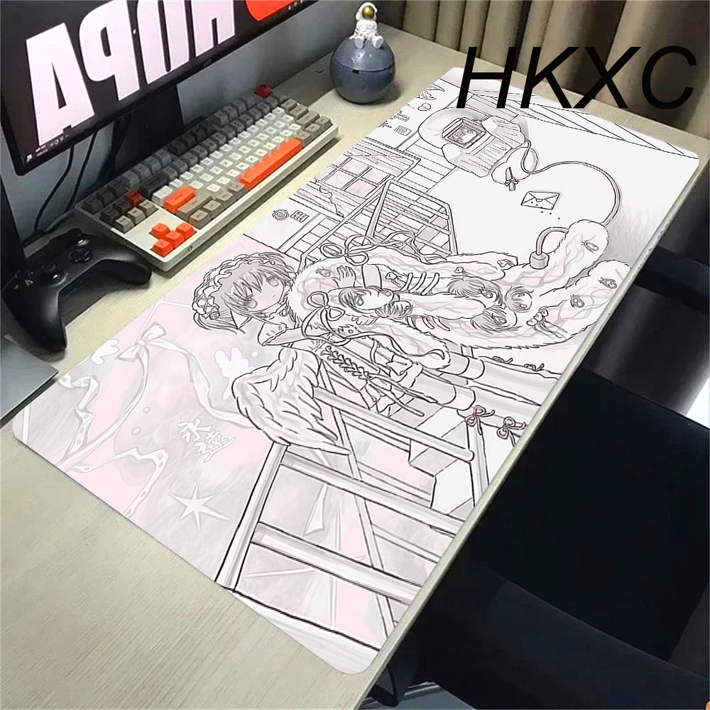 E-Sports Mat Anime Kawaii Girl - Keyboard Mouse Bundle Gaming review and price
