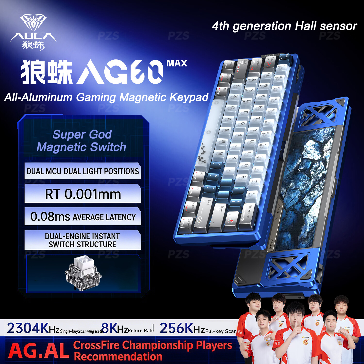 AULA AG60 Pro MAX Wired Mechan - Gaming Keyboard Hall Effect Switches review and price