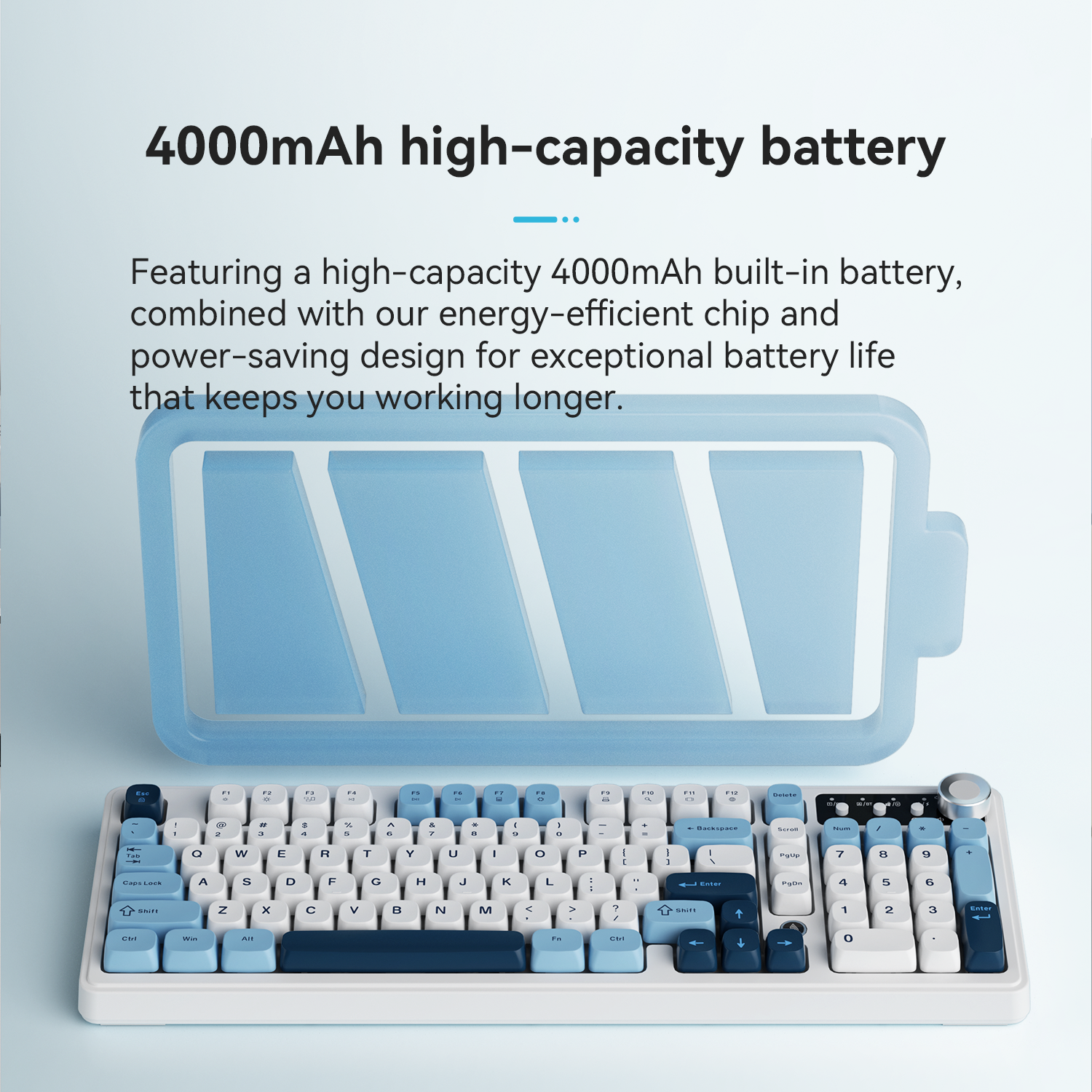 AJAZZ AF98 Wired/Wireless Keyb - Gaming Keyboard Blue Switches review and price